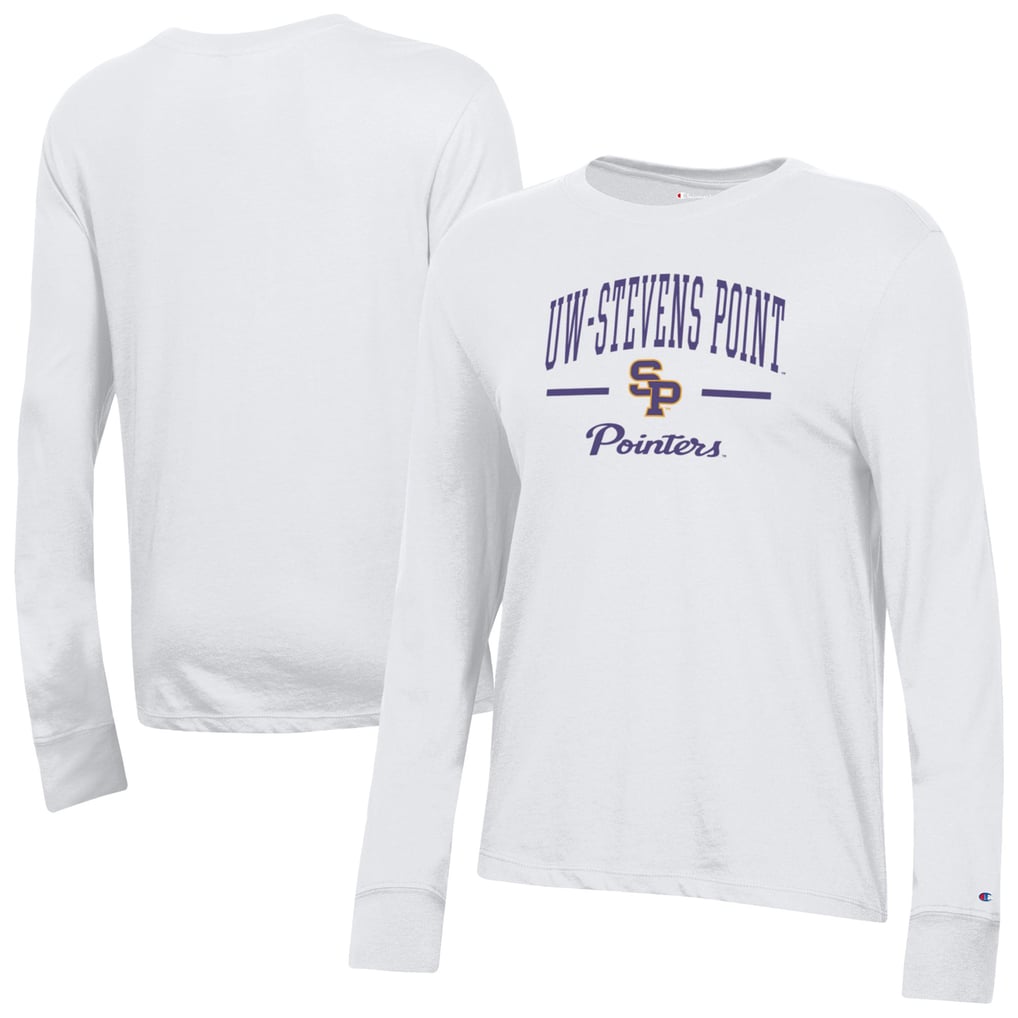  Wisconsin-Stevens Point Pointers Champion Women's Core Long Sleeve T-Shirt - White